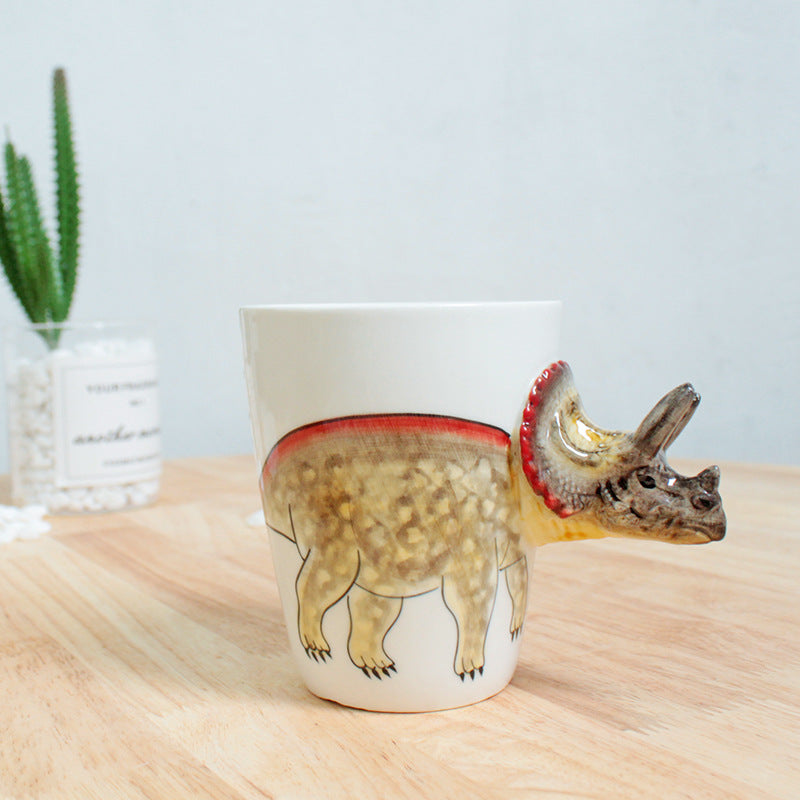 3D Hand-Painted Ceramic Animal Cup