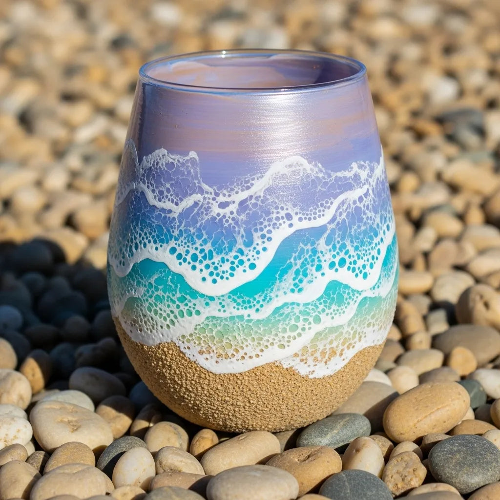 Blue Beach Inspired Cup