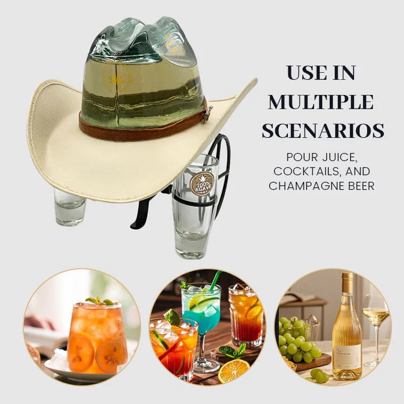 Cowboy Hat Bottle Holder – Refillable Design