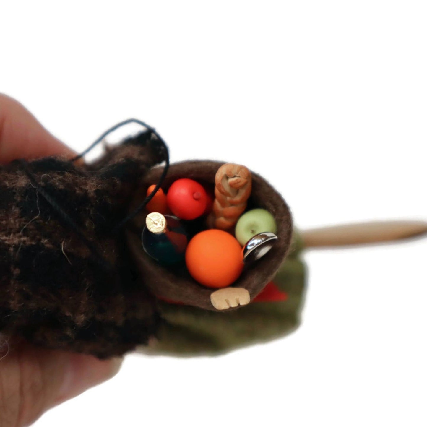 Kitchen Witch: Good Luck Witch Flying on a Spoon