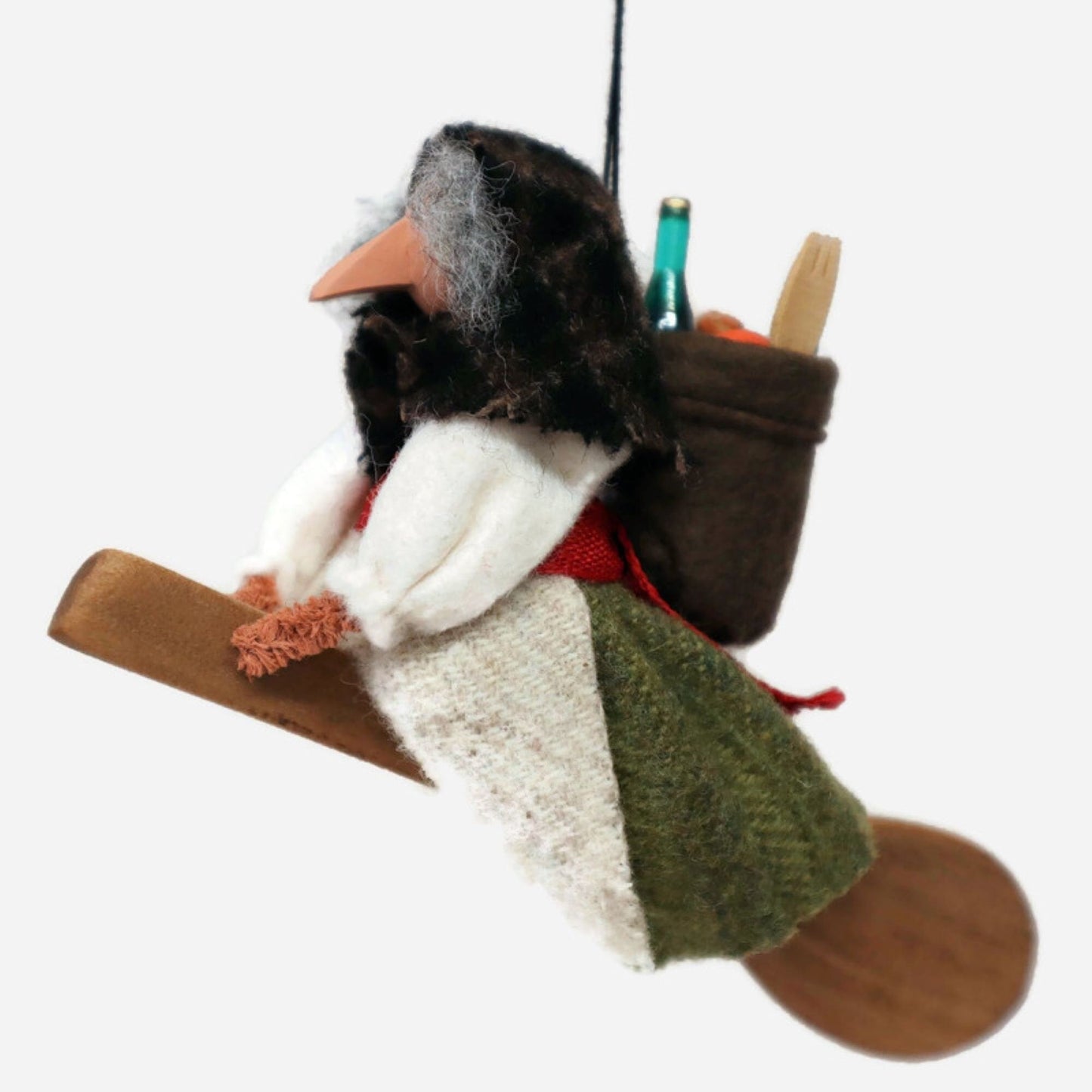 Kitchen Witch: Good Luck Witch Flying on a Spoon