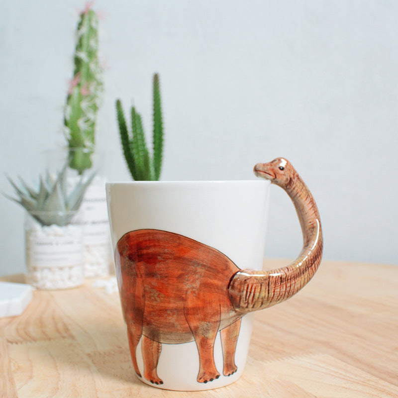 3D Hand-Painted Ceramic Animal Cup