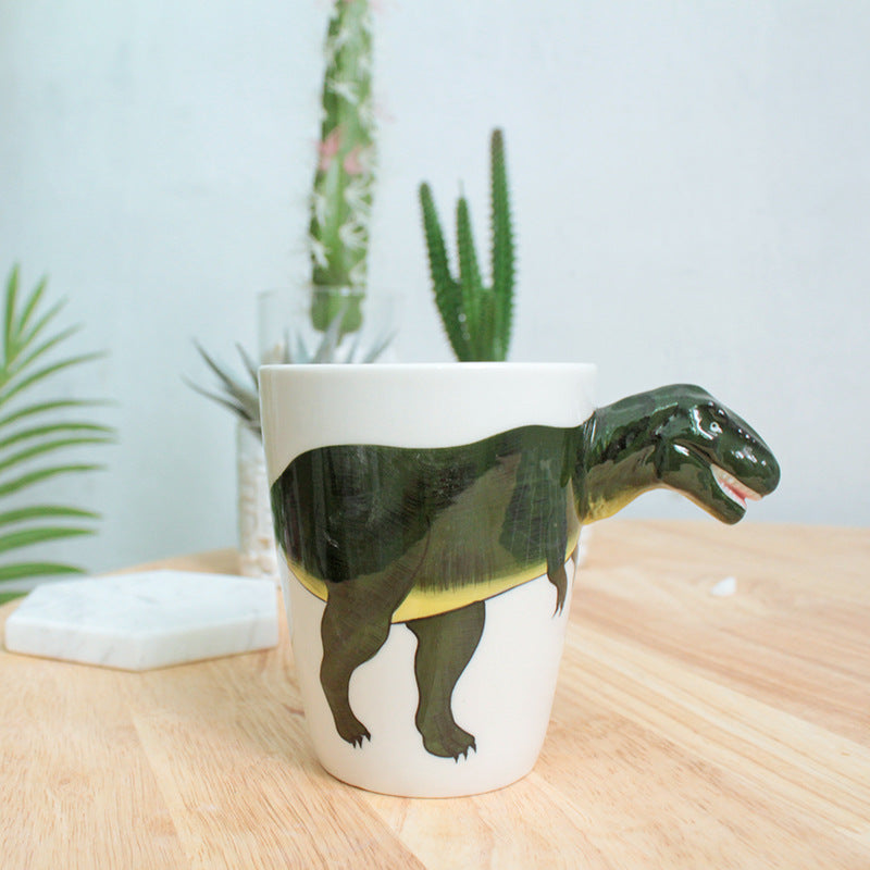 3D Hand-Painted Ceramic Animal Cup