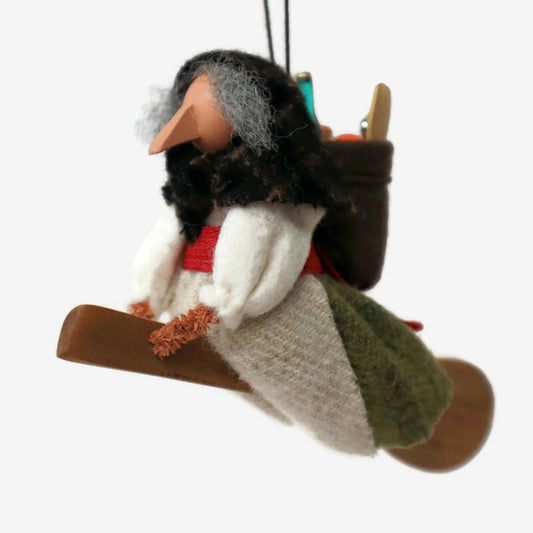 Kitchen Witch: Good Luck Witch Flying on a Spoon