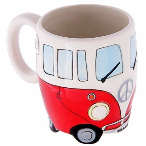 Road Trip Coffee Mug - Hippie Camper Van Ceramic Cup