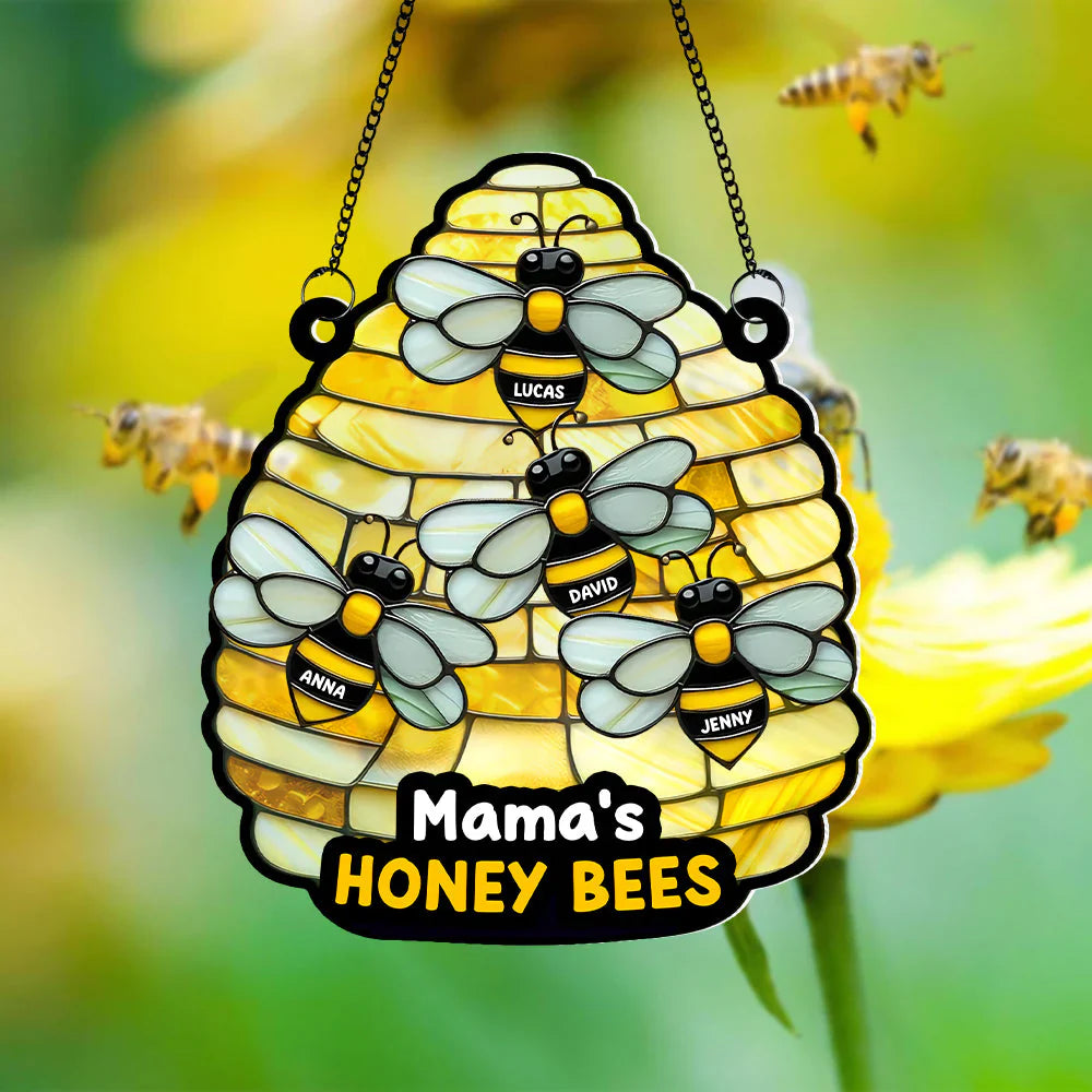 Sun Catcher Bees Ornament