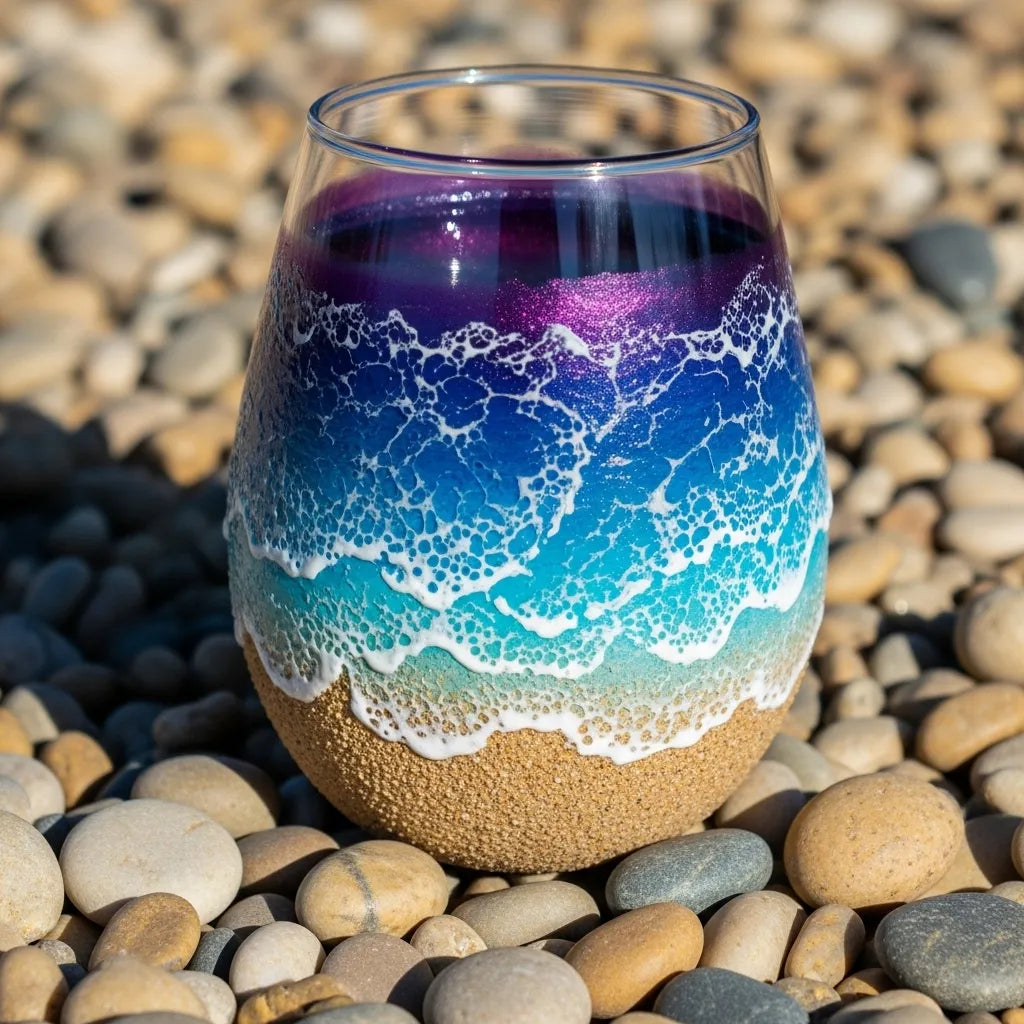 Blue Beach Inspired Cup