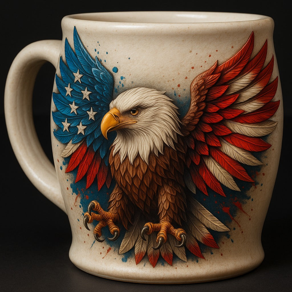 American Flag Patriotic Coffee Mug